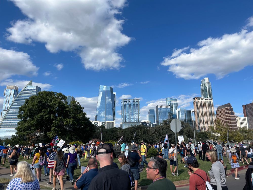Austin TX. The march went from the capitol to Auditorium Shores with thousands in attendance 