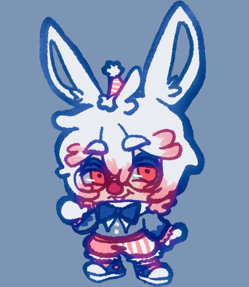 clown bunny chibi