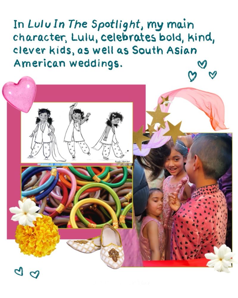 Inspiration board for picture book, Lulu in the spotlight 