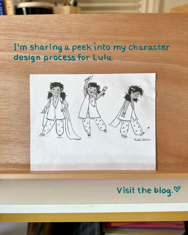 Final sketch of Lulu’s character 