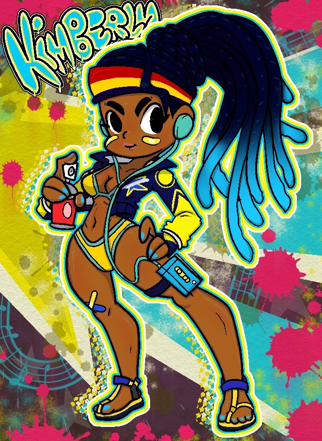 Fan art of Kimberly Jackson from Street Fighter VI