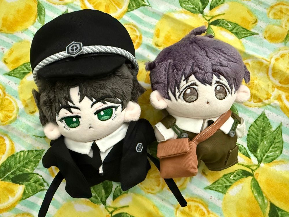 Fanmade Lu Feng and An Zhe 10cm starfish plushies 