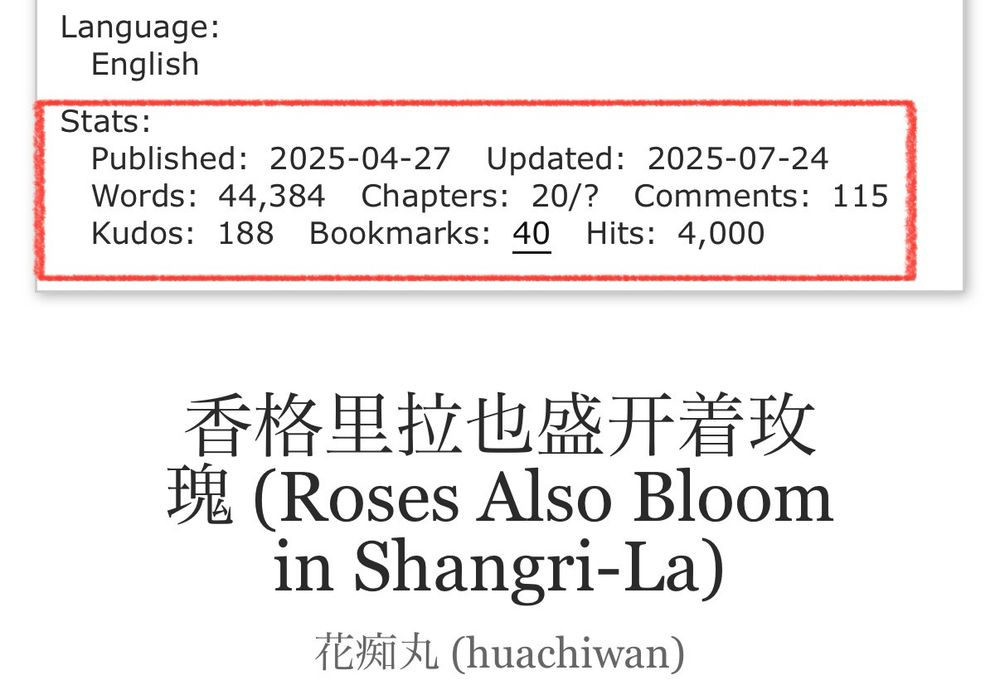 My Little Mushroom fanfic on AO3… 4,000 hits and 40 bookmarks 🥹