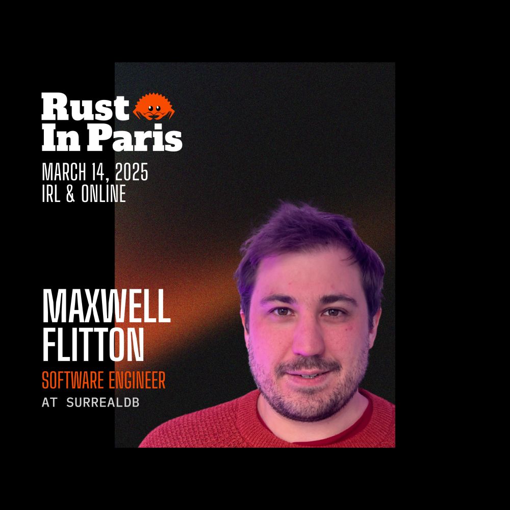 Maxwell Flitton, speaker at the Rust in Paris conference