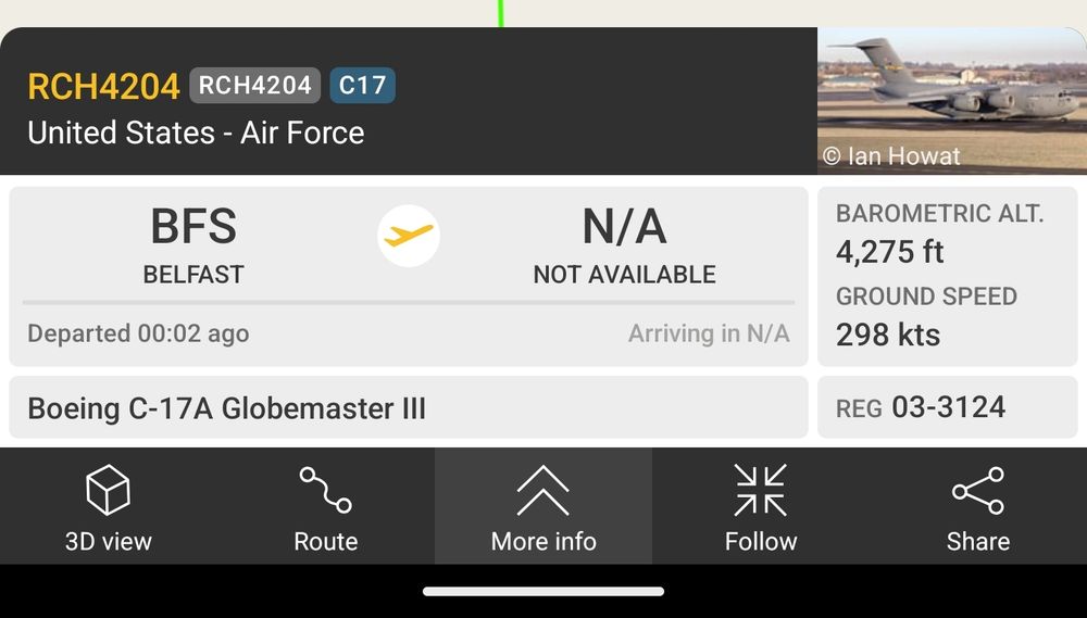 RCH4204 US Air Force Globemaster information