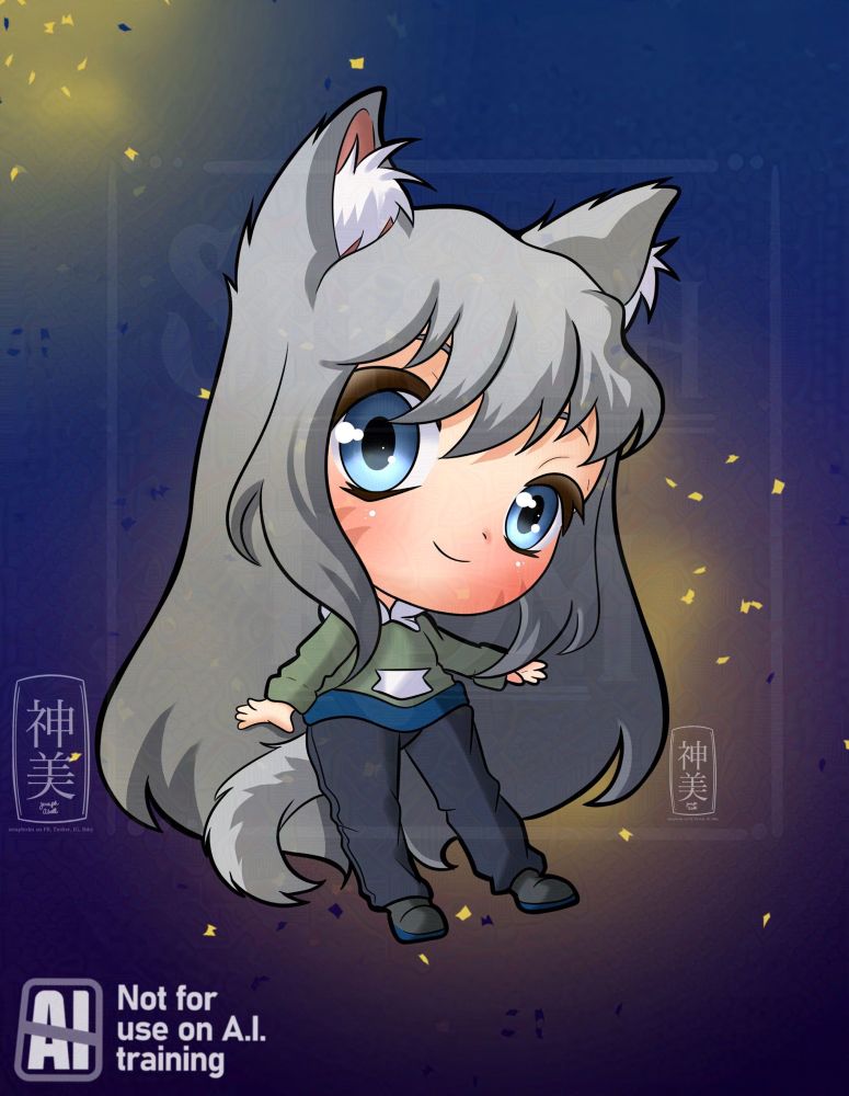 A chibi of Inarora in all of her adorable glory. Being the cutest chibi ever. Maybe I’m biased though because she’s my baby. .