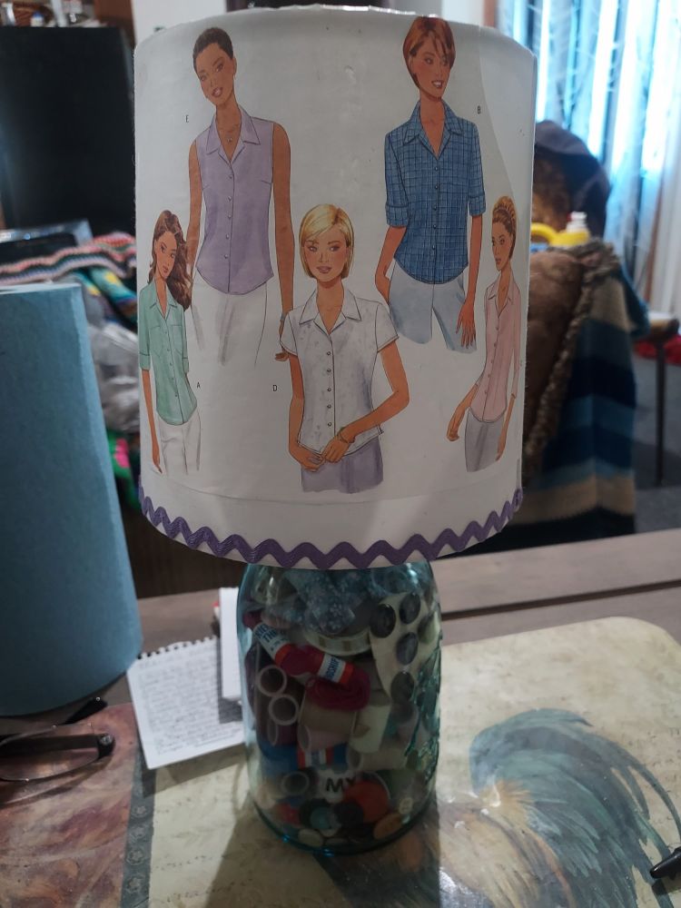 Got really pissed off when I couldn't find all my other old sewing patterns to fill this in