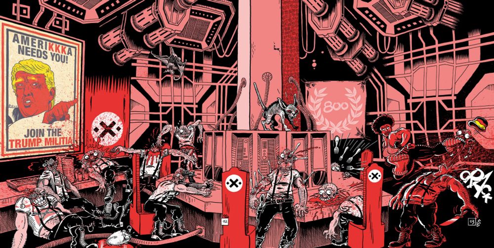 A panel from my book »Terror 3000«.
