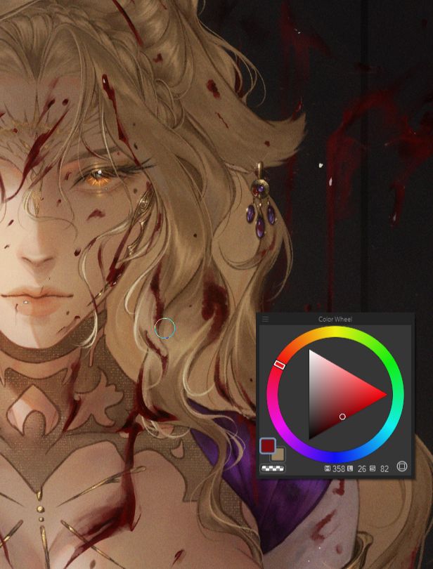 work in progress art of my OC