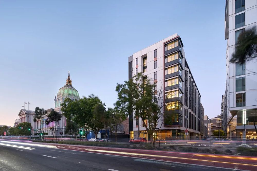 Photo of Kelsey Civic Center building near City Hall. Credit: Bruce Damonte Photography