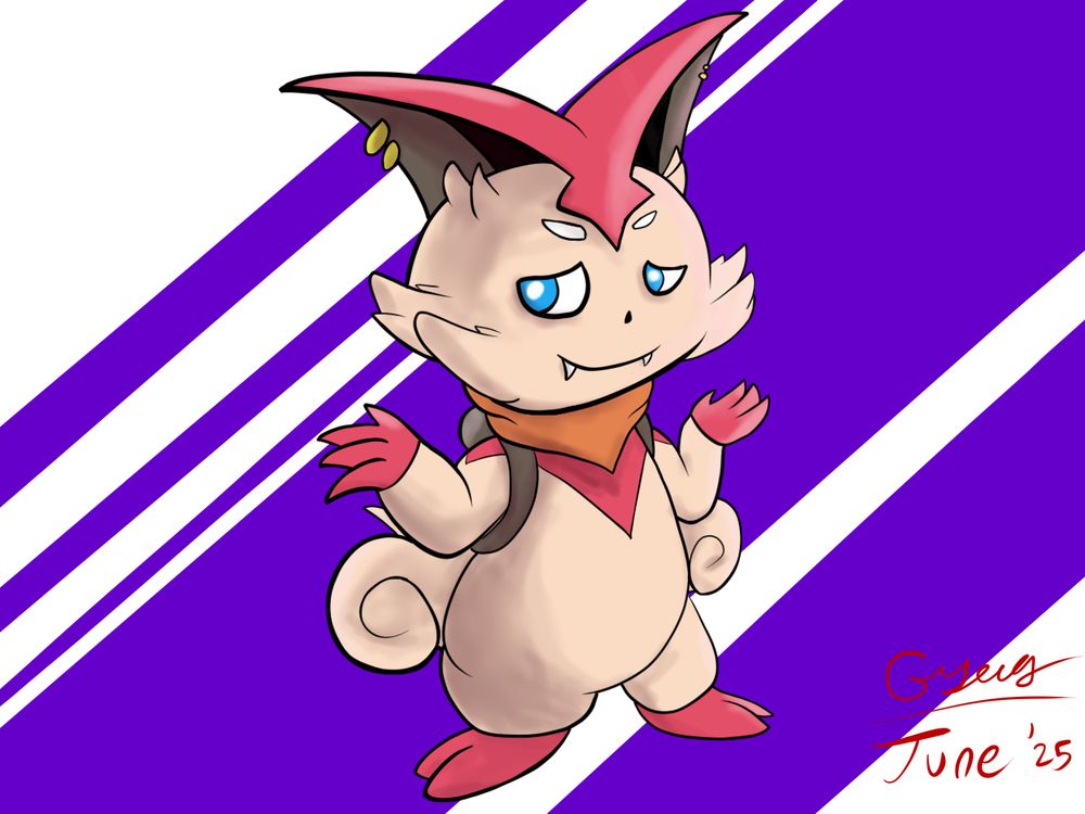 Victini character for Artfight 2025