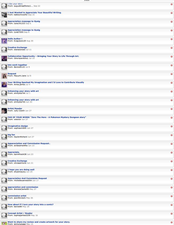 FFN inbox full of legit™ messages