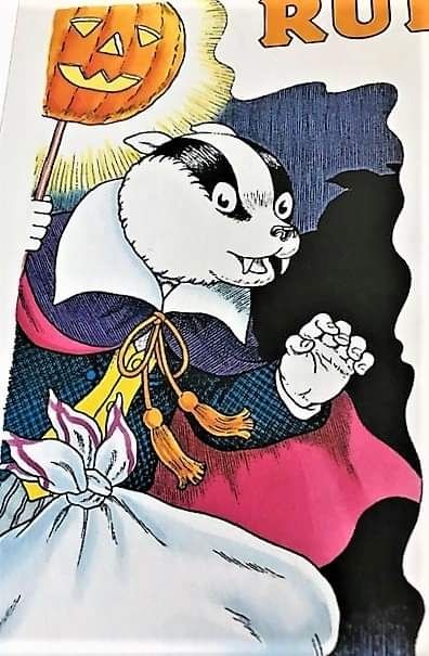 Bill Badger from Rupert as a vampire 