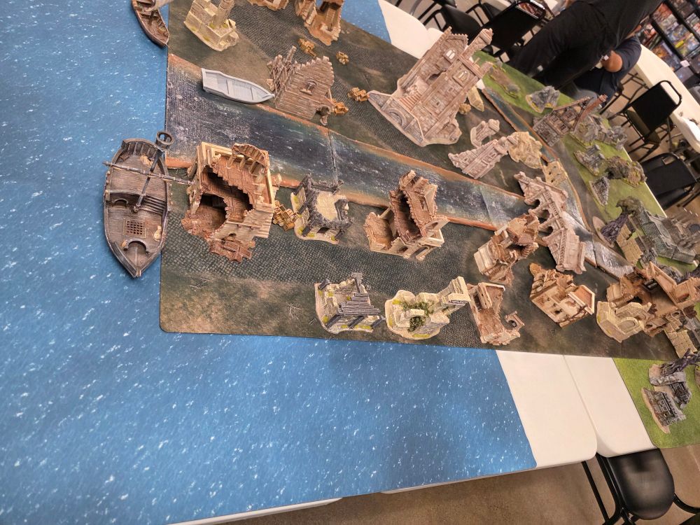 A second Pic of a mordheim board before battle