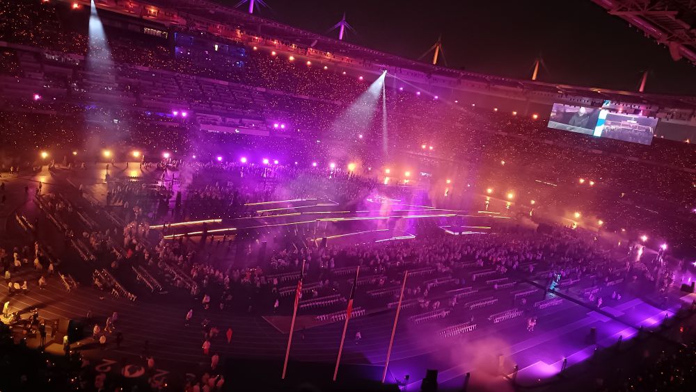 Le Stade de France durant la cérémonie de clôture Paralympique