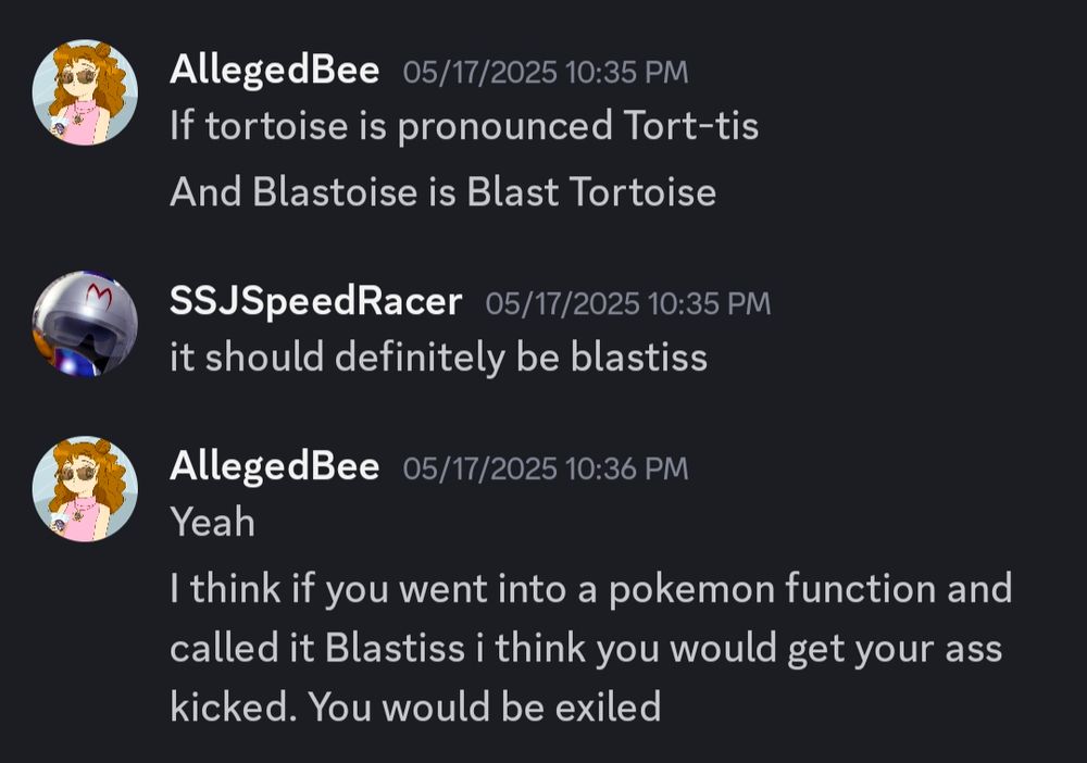Conversation I had with my husband about pokemon name pronunciation