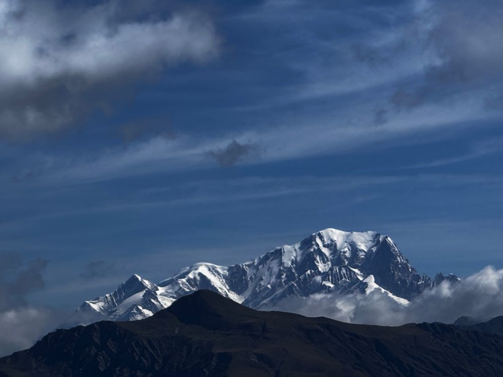 Vol au dessus des Alpes, mont blanc 