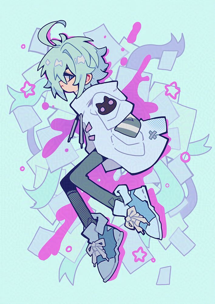 Side view artwork of my OC Teal