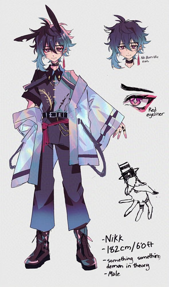 New outfit for my OC Nikk as well as hair dye