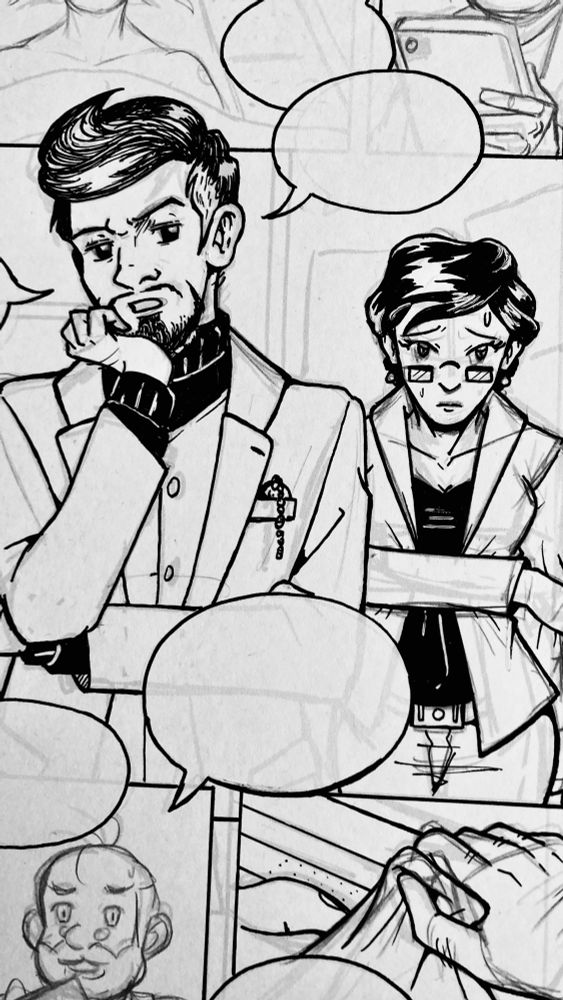 Les deux personnages aperçus à la fin du tome 1 dans une morgue 