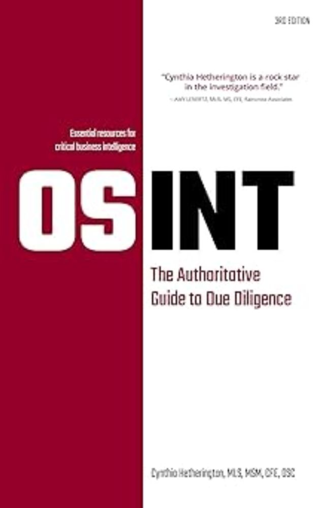 Amazon.com: OSINT: The Authoritative Guide to Due Diligence eBook : Hetherington, Cynthia: Kindle Store