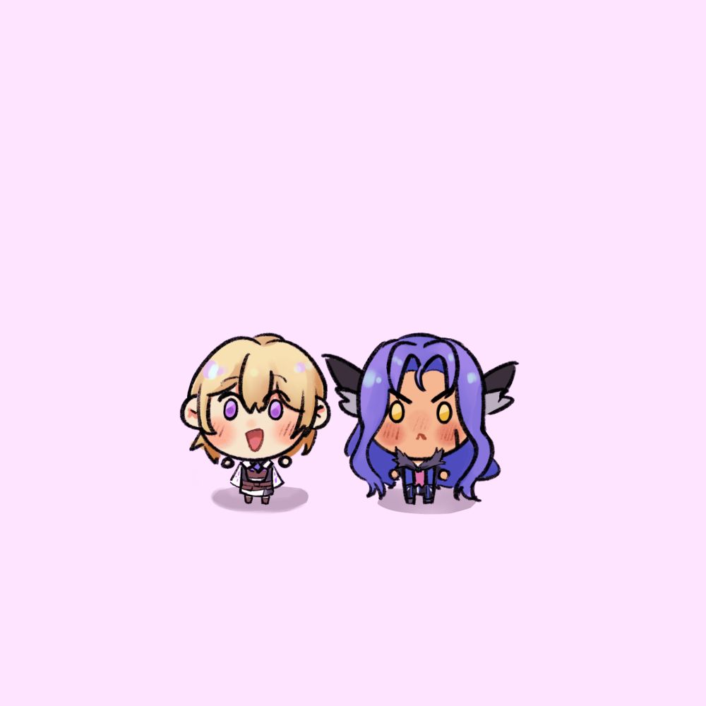 a small chibi sketch of Dylas and Lest.