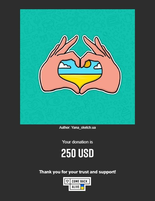 One carton of eggs for Ukrainian heroes