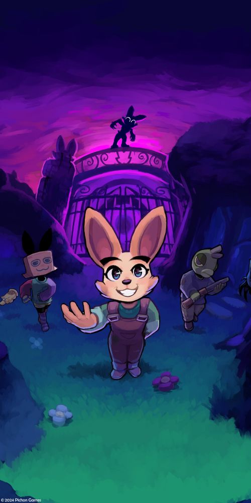 Full key art of The Bunny Graveyard for Nintendo Switch