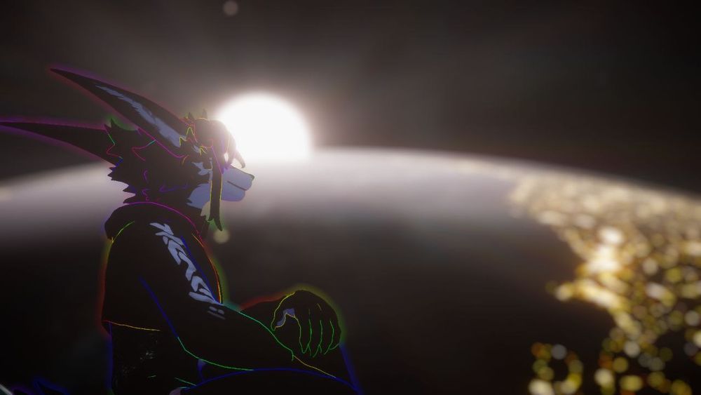 A picture of Yao in an outer space background
