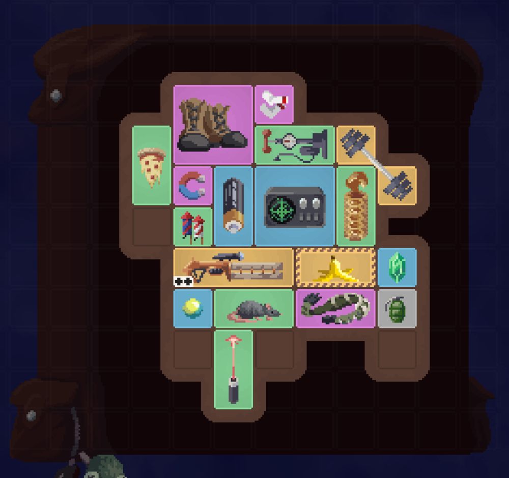 backpack with new items