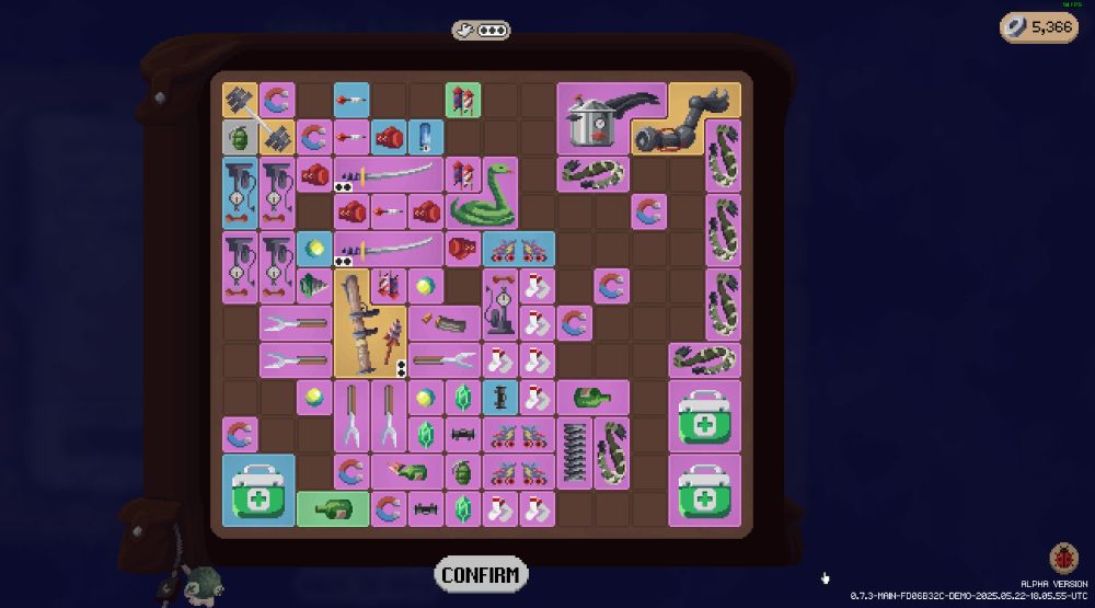 screenshot of massive inventory of our game