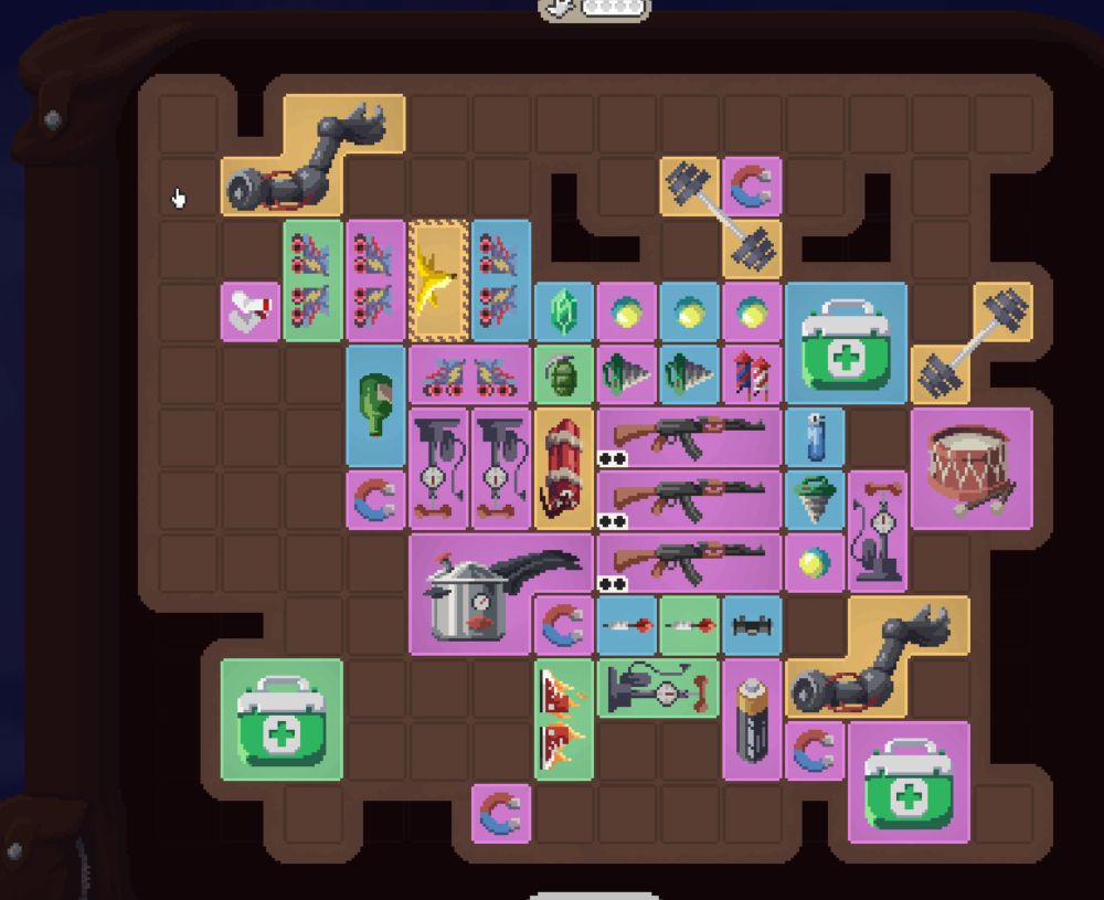 screenshot of massive inventory of our game