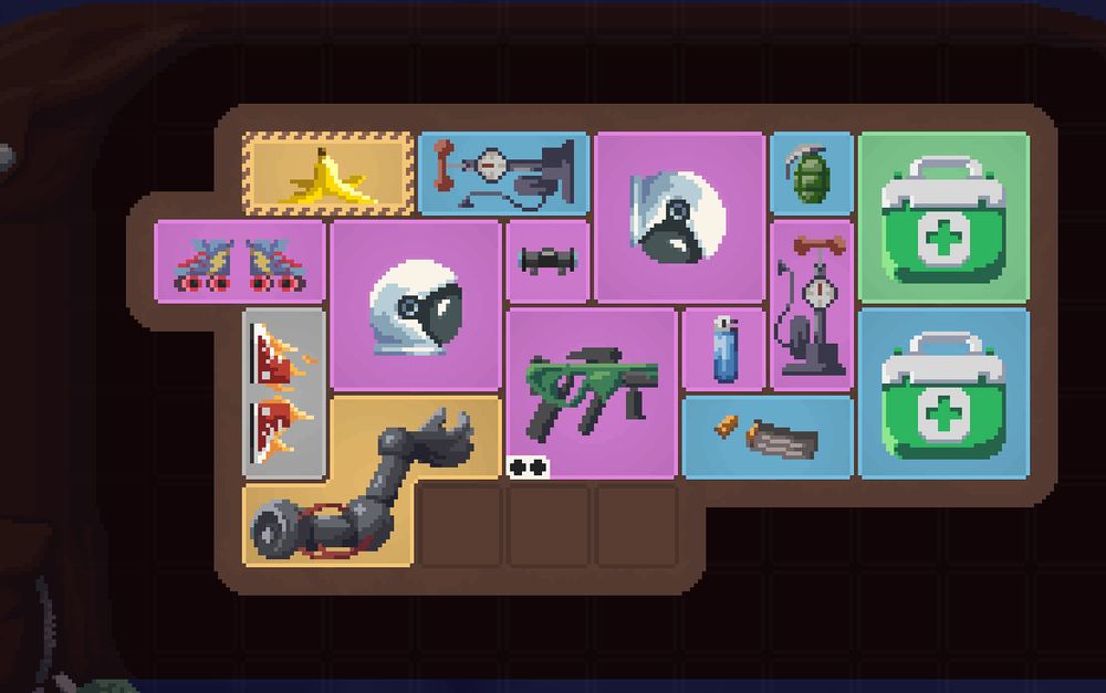 screenshot of massive inventory of our game
