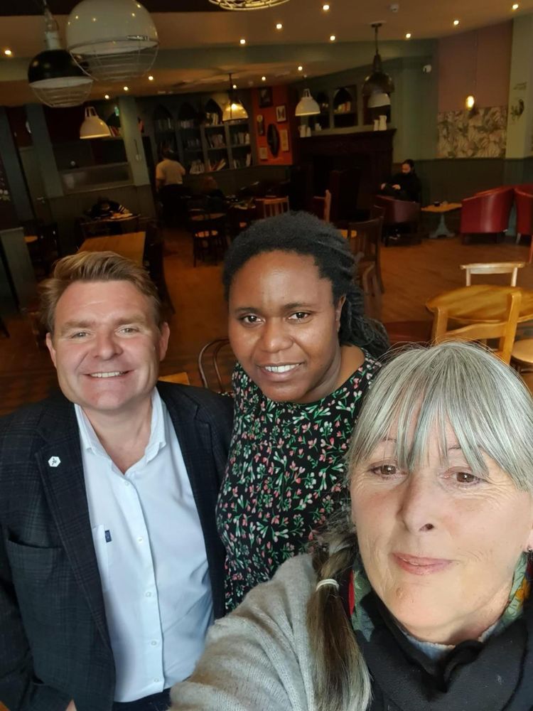 Cllr John Cotton, Cllr Sharon Thompson and Cllr Kerry Jenkins