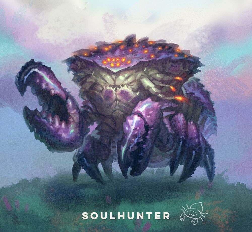 Painting of a vewy scawy spider crab thing. Be afraid!