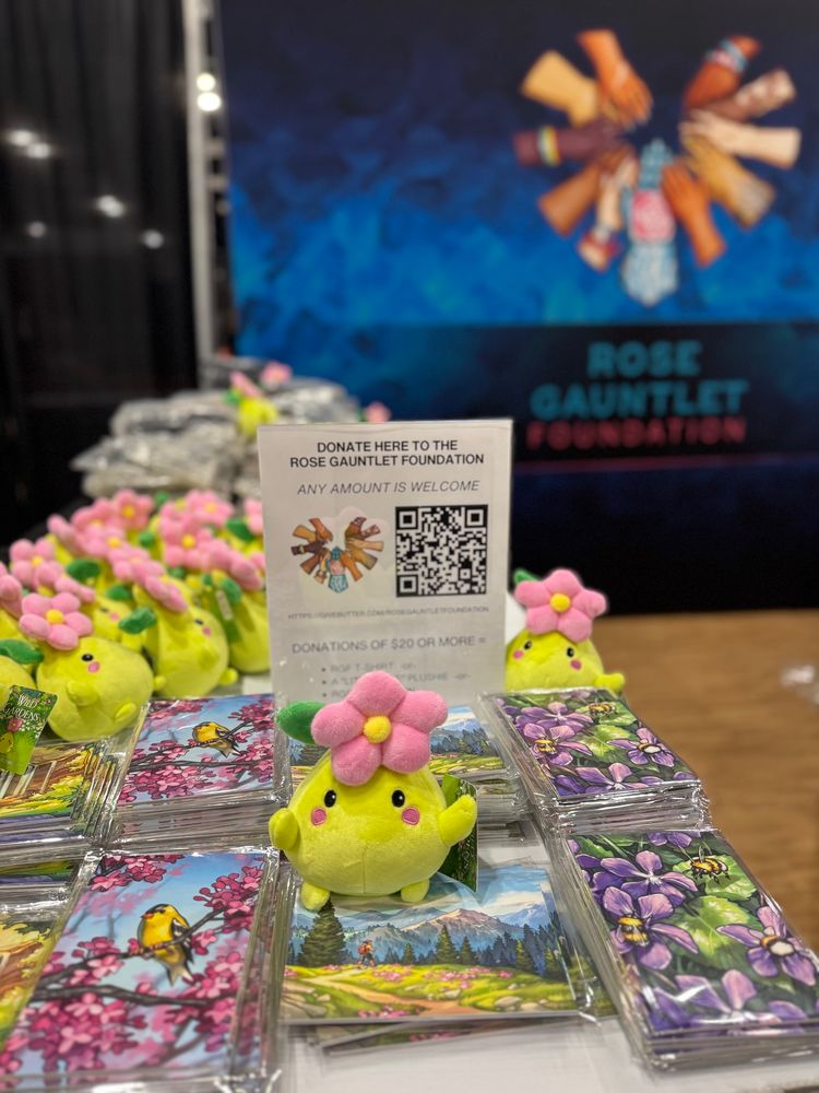 Photo of rose gauntlet foundation booth