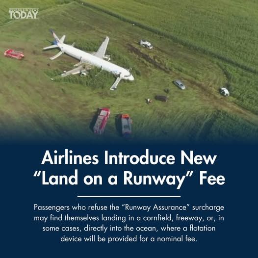 Airlines introduce new land on a runway fee.
