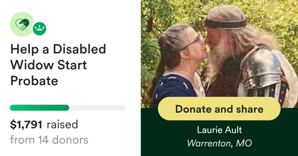 Donate to Help a Disabled Widow Start Probate, organized by Laurie Ault