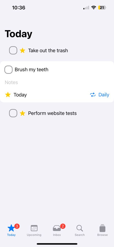 Todo app light mode
