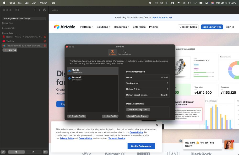 Helios Profile Manager