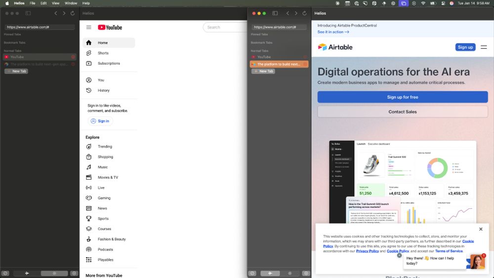Full Multi Window Support in Helios