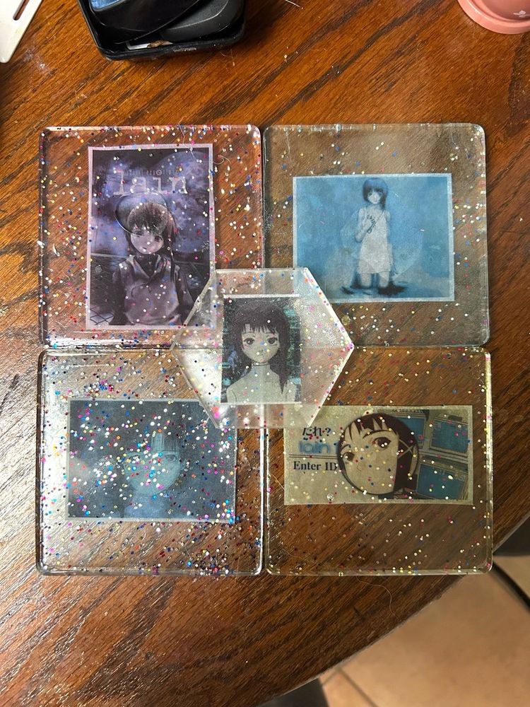 Lain Resin Coasters & Trinket Boxes