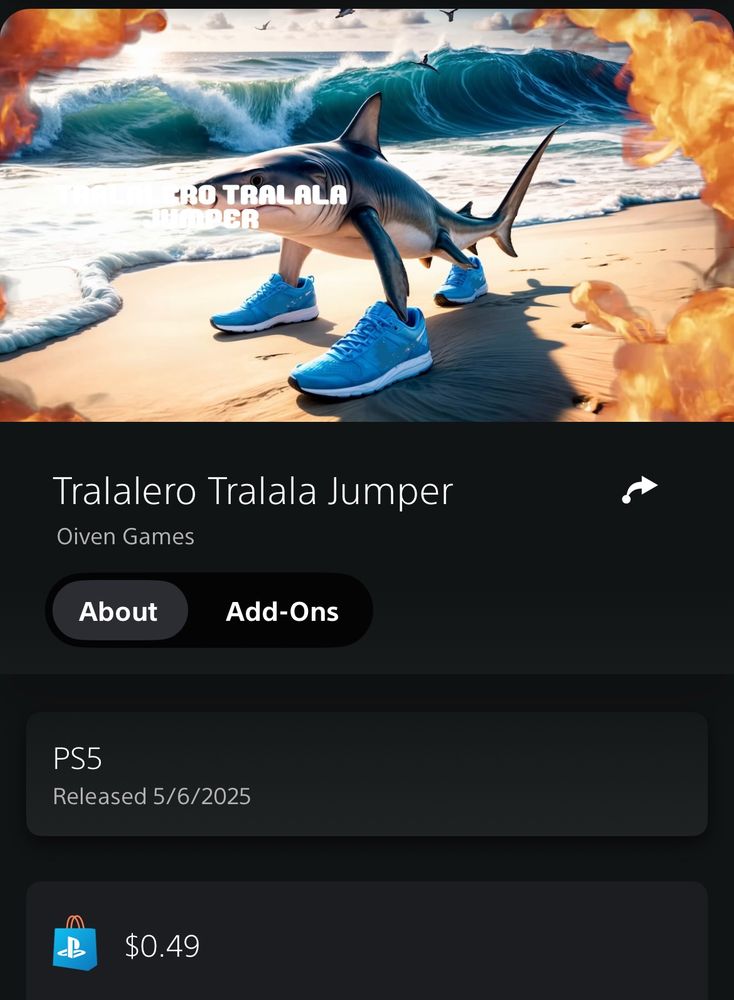 Weird game on PS5