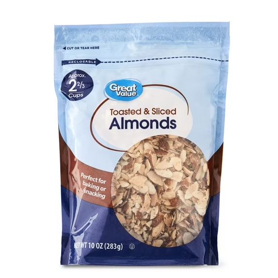 Walmart toasted sliced almonds