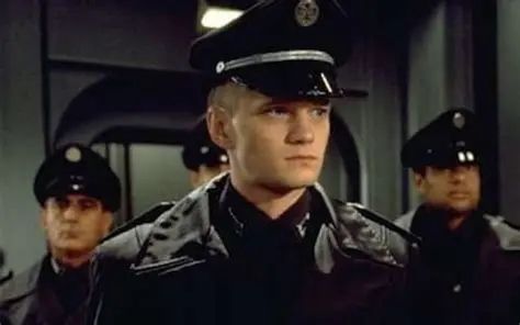 Neil Patrick Harris in his Gestapo uniform in Starship Troopers 