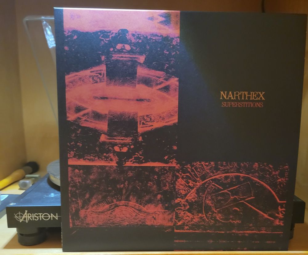 Cover of 'Superstitions' LP by Narthex.
