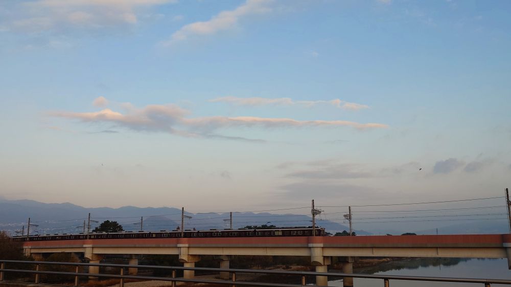 六甲山と阪急電車