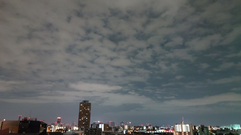 東の空☁️