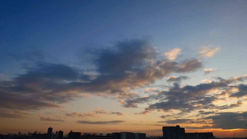 南東の空~朝日🌄