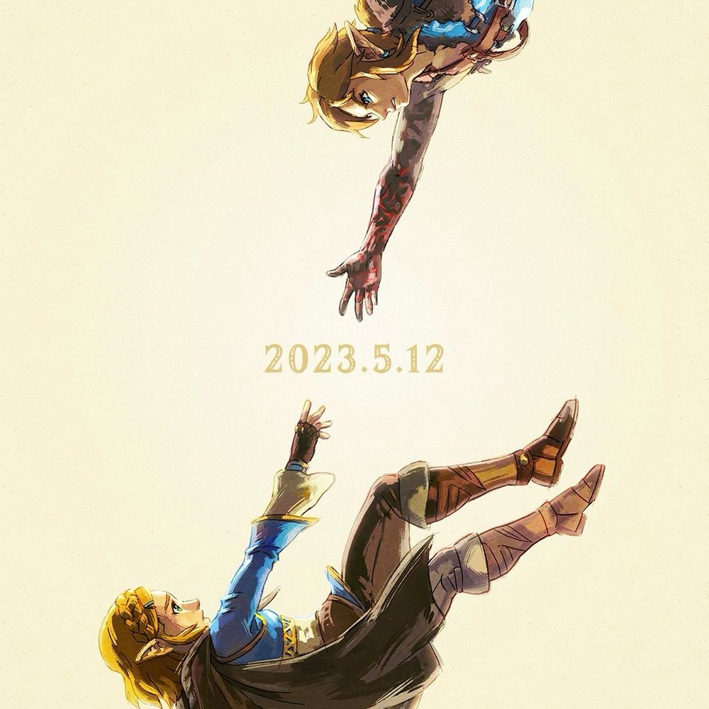 Official artwork for the release of The Legend of Zelda: Tears of the Kingdom
